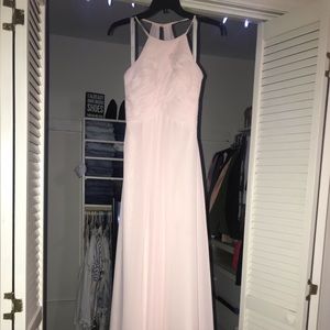 Blush pink bridesmaid dress
